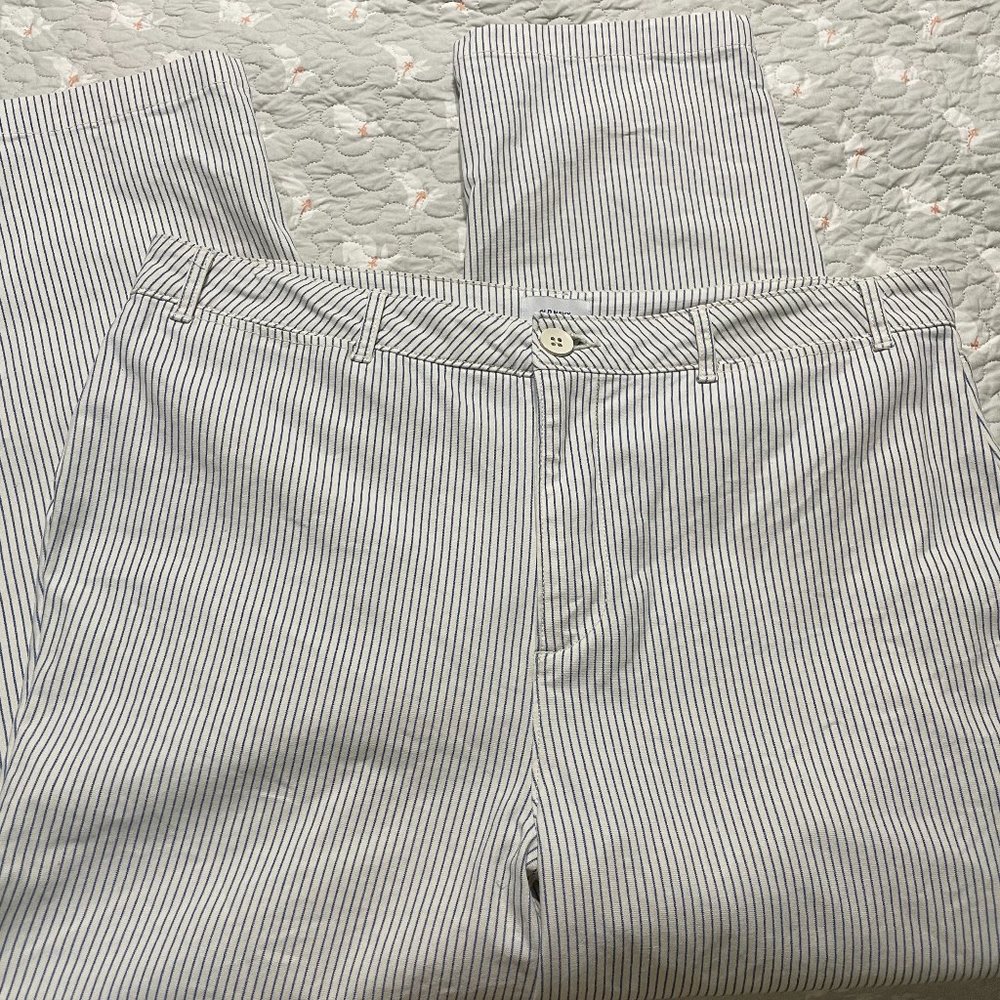 Old Navy Striped Cropped Pants 14 NWOT
